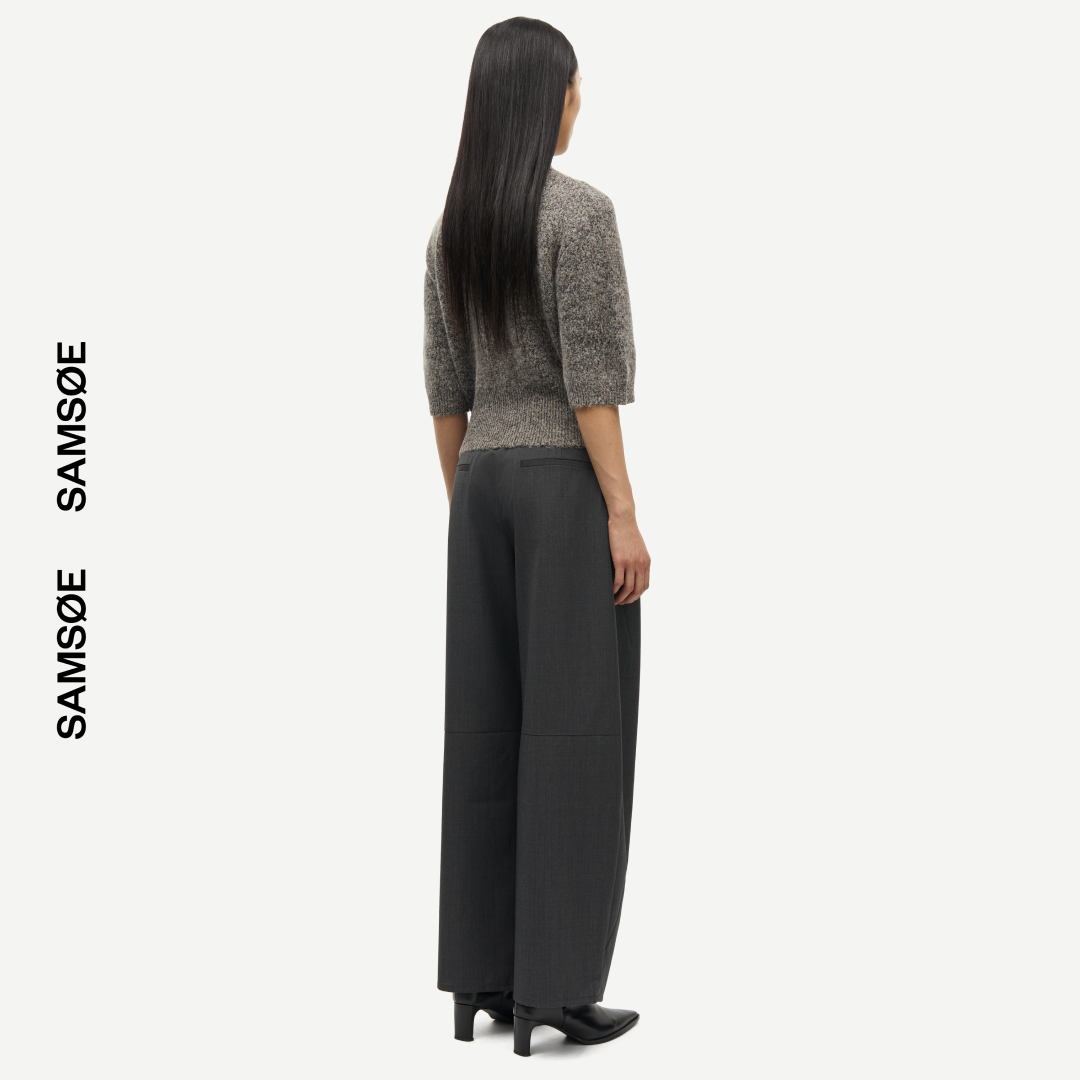 SAMSØE SAMSØE - SAKELSIE KARDIGAN BRĄZOWY MELANŻ