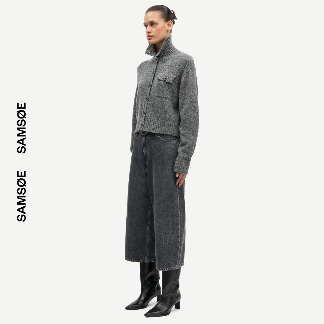 SAMSØE SAMSØE - SALOIS KARDIGAN SZARY