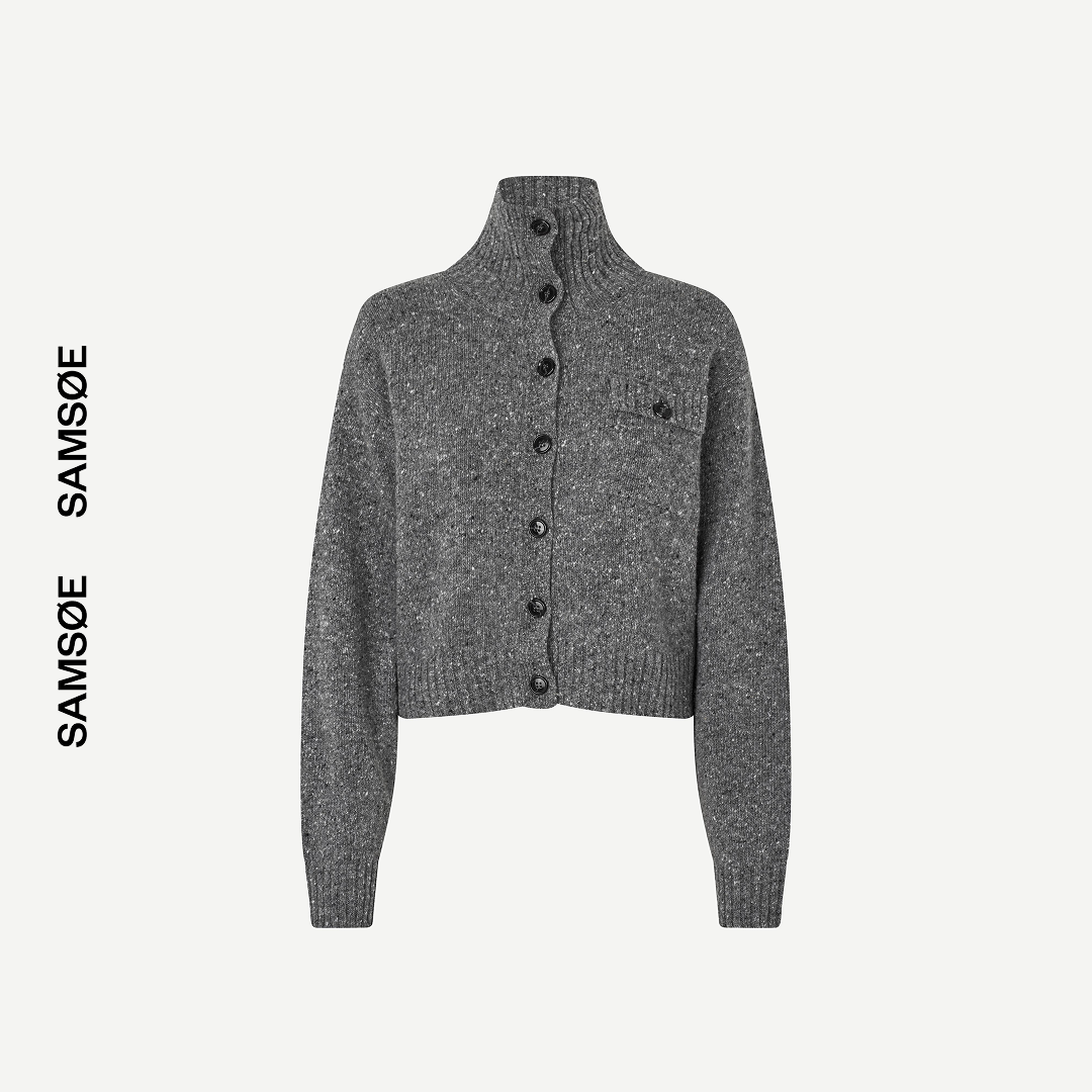 SAMSØE SAMSØE - SALOIS KARDIGAN SZARY
