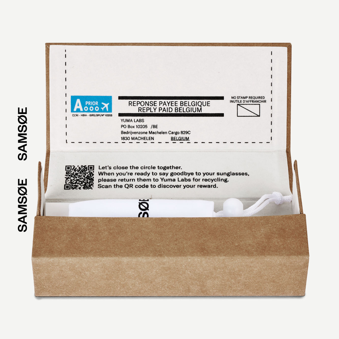 SAMSØE SAMSØE - SAMAEVE OKULARY PRZECIWSŁONECZNE BRĄZOWE ŻÓŁTE