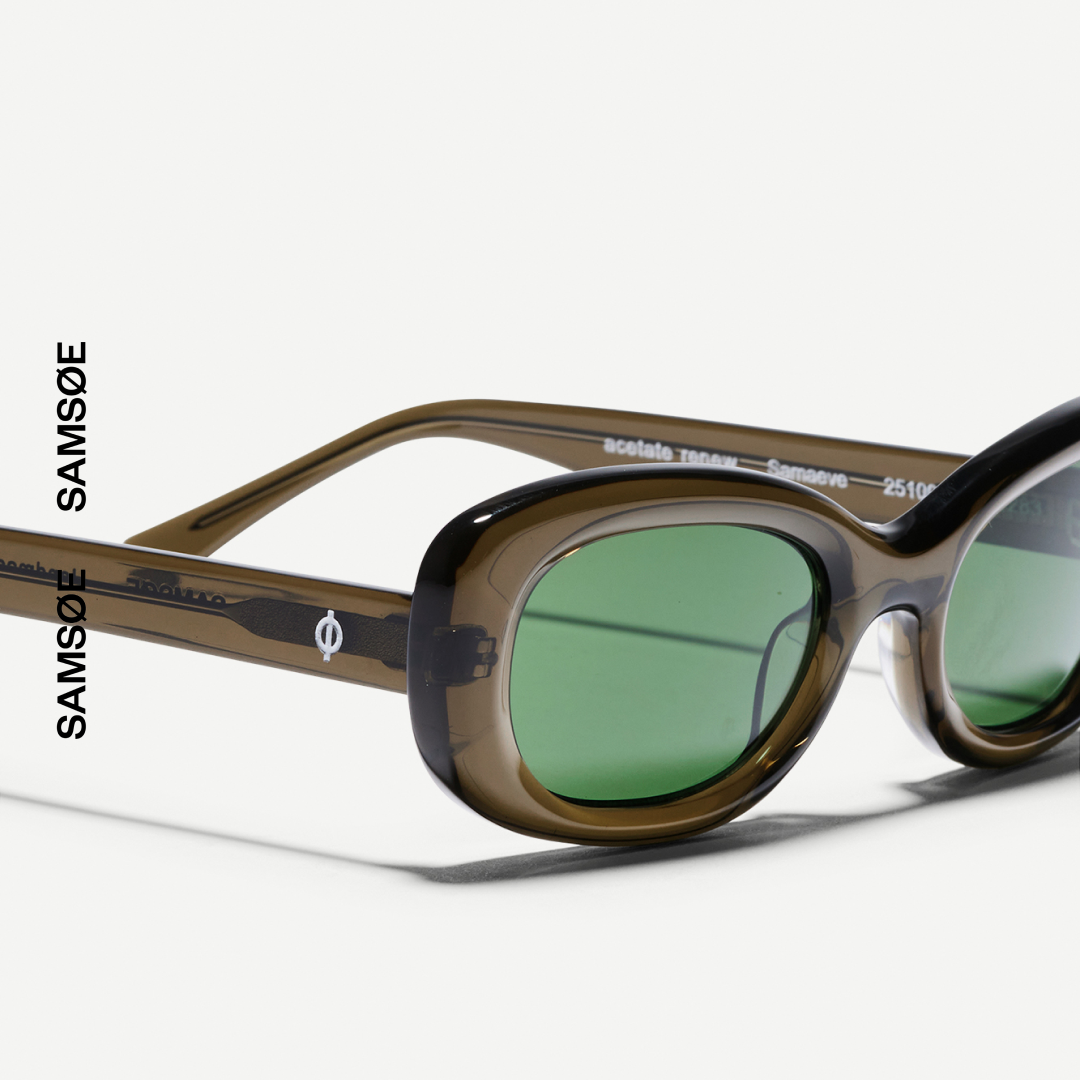 SAMSØE SAMSØE - SAMAEVE OKULARY PRZECIWSŁONECZNE OLIWKOWE