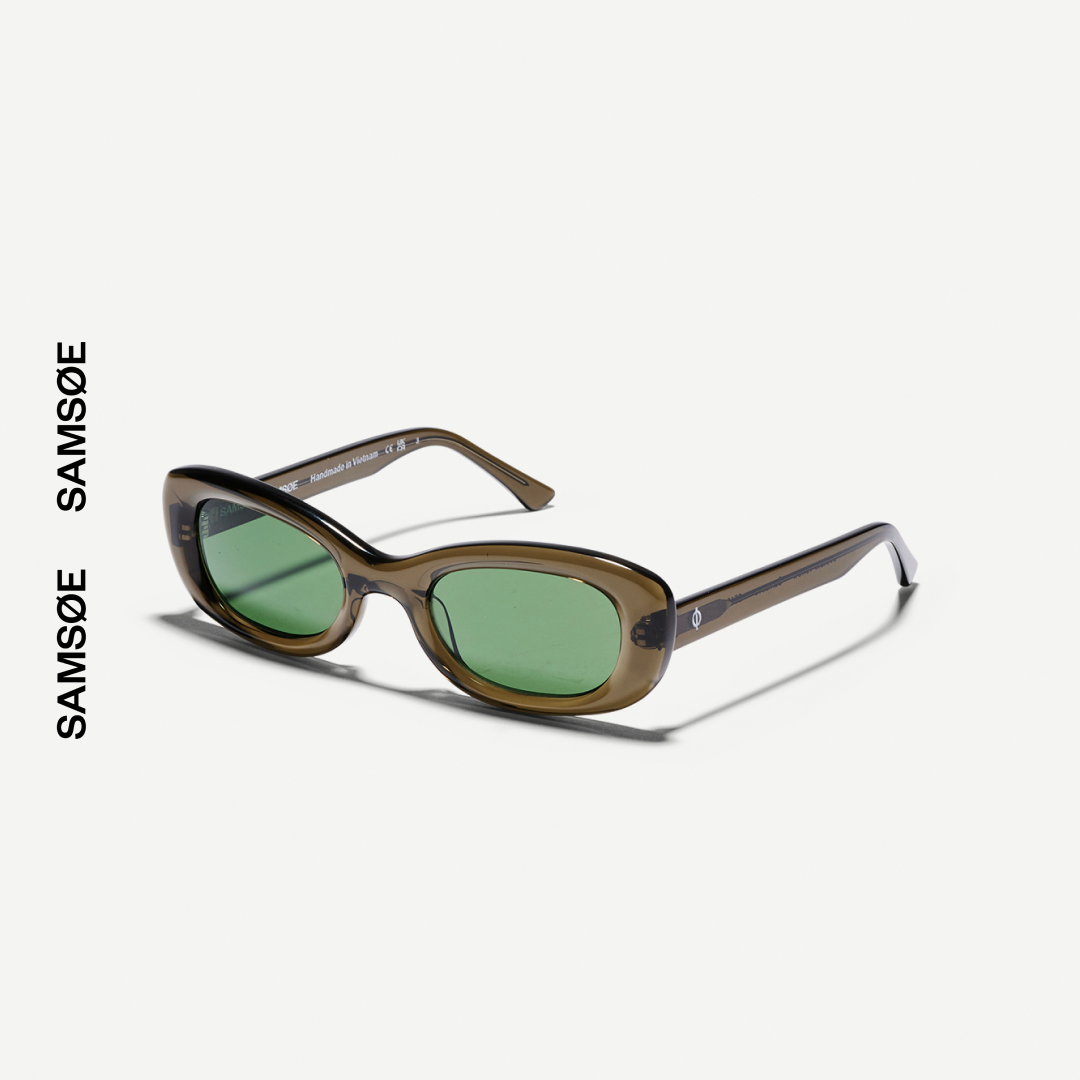 SAMSØE SAMSØE - SAMAEVE OKULARY PRZECIWSŁONECZNE OLIWKOWE