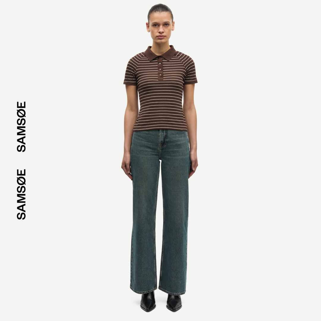 SAMSØE SAMSØE - SAMIA POLO W PASKI