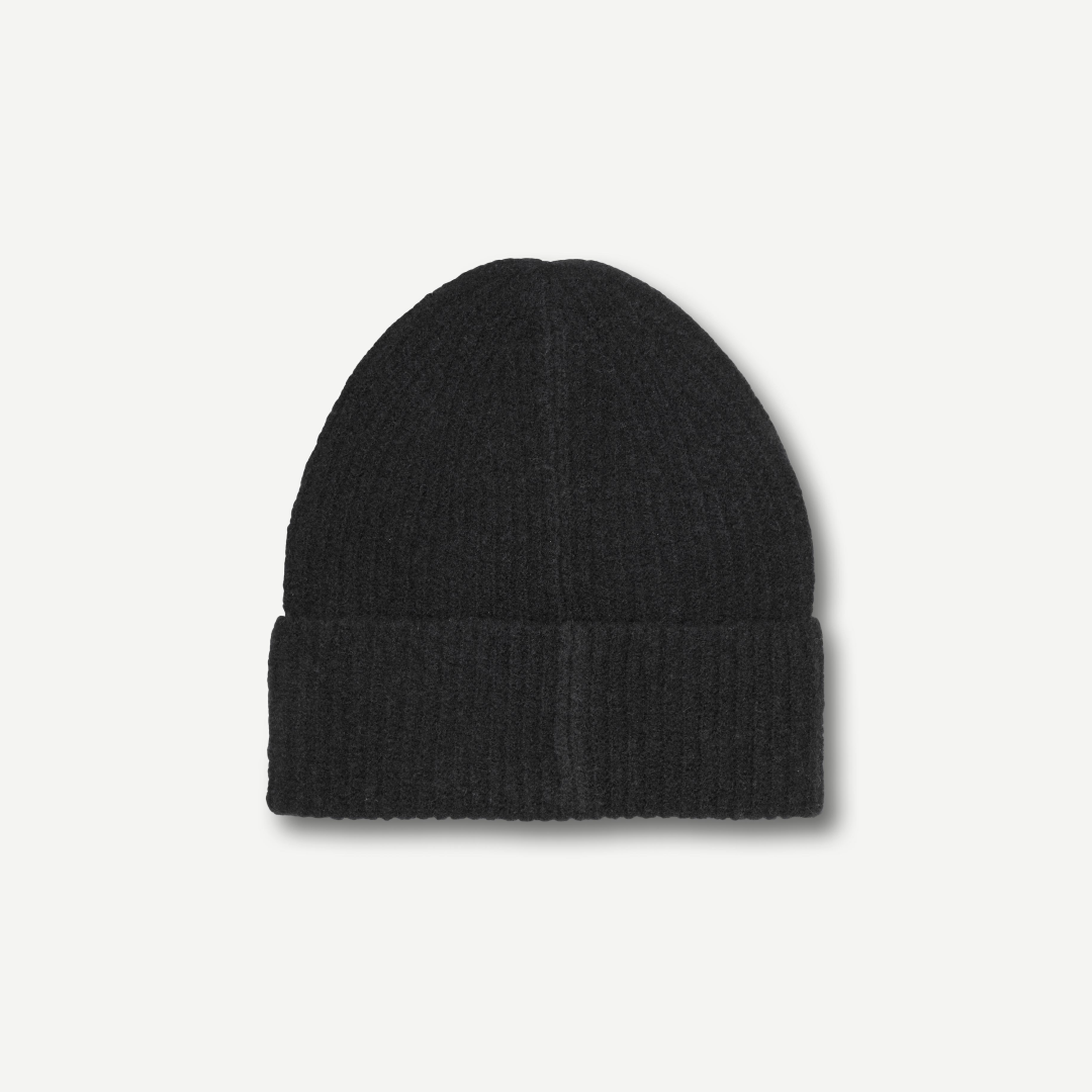 SAMSØE SAMSØE - SAPIA BEANIE CZAPKA ZIMOWA CZARNA