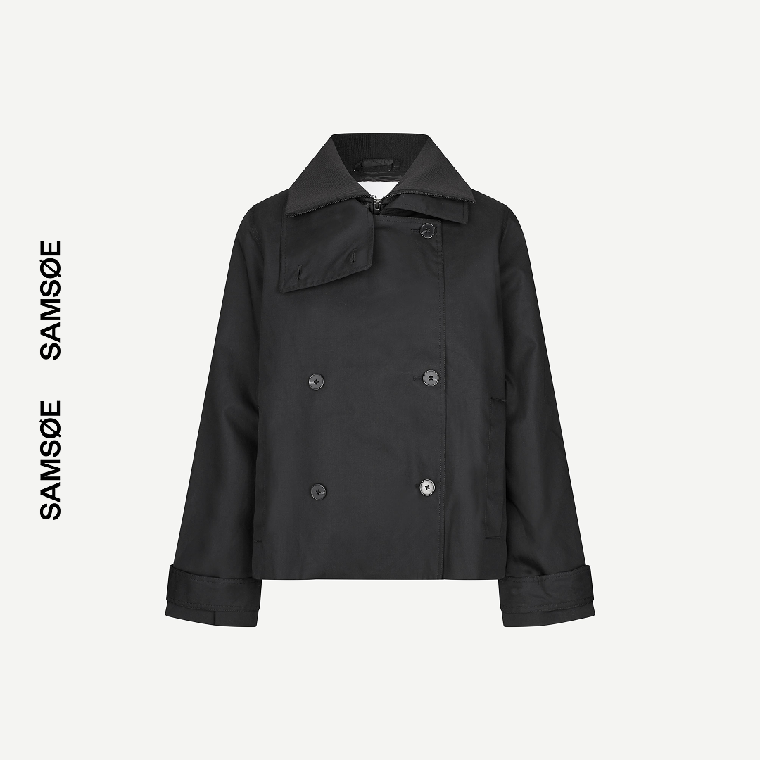 SAMSØE SAMSØE - SARIVO KURTKA WIOSENNA CZARNA