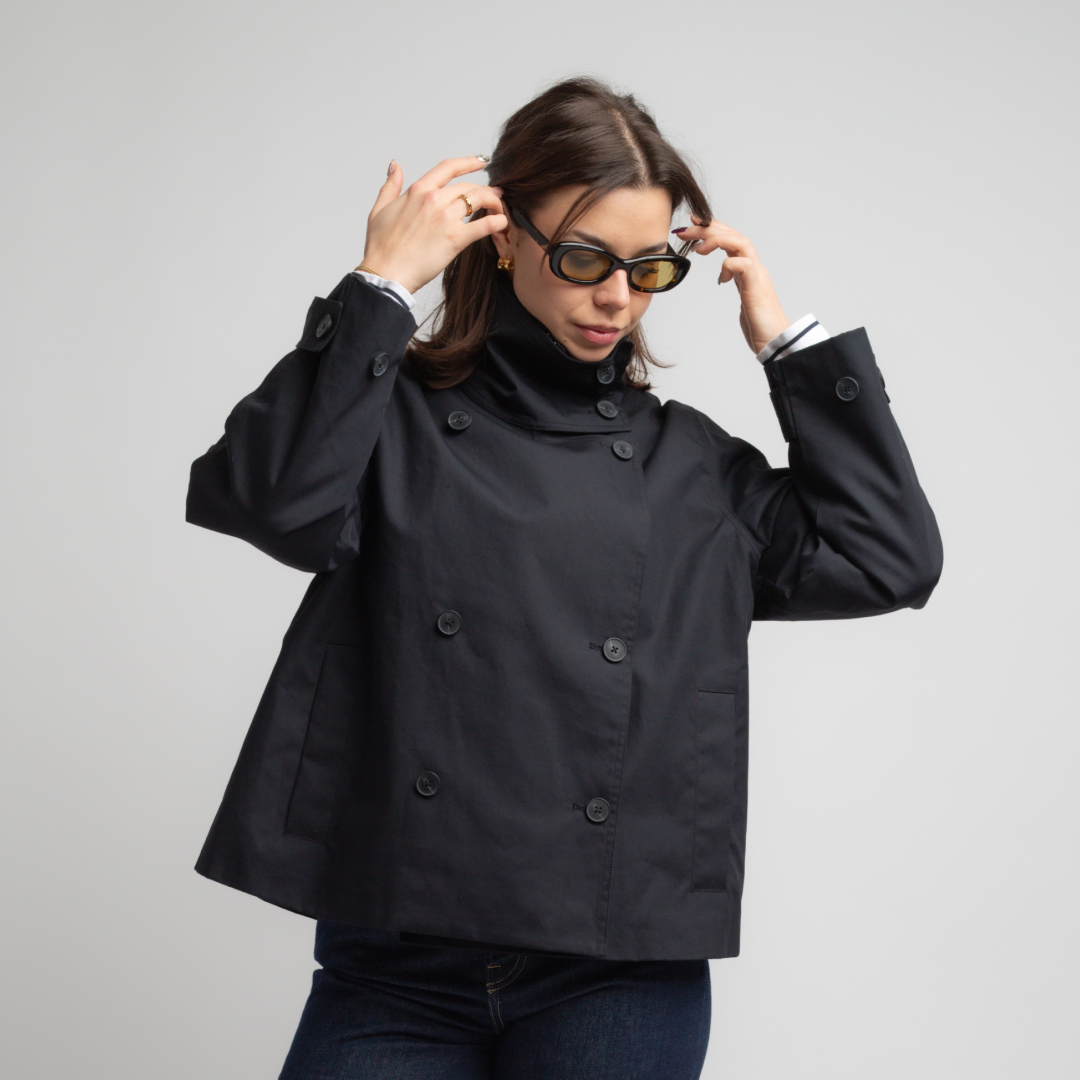 SAMSØE SAMSØE - SARIVO KURTKA WIOSENNA CZARNA