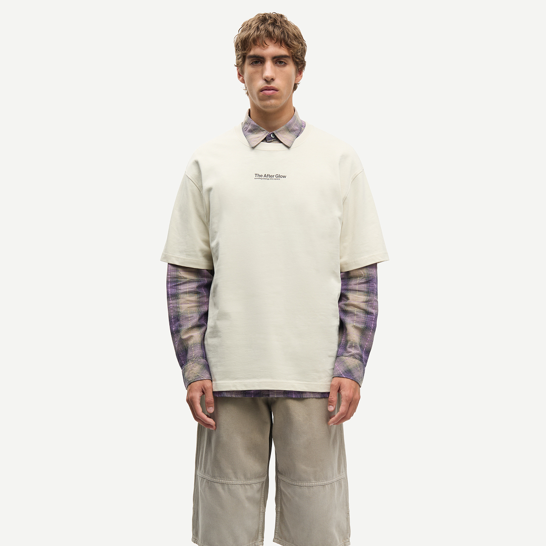 SAMSØE SAMSØE - SAUNI T-SHIRT KREMOWY