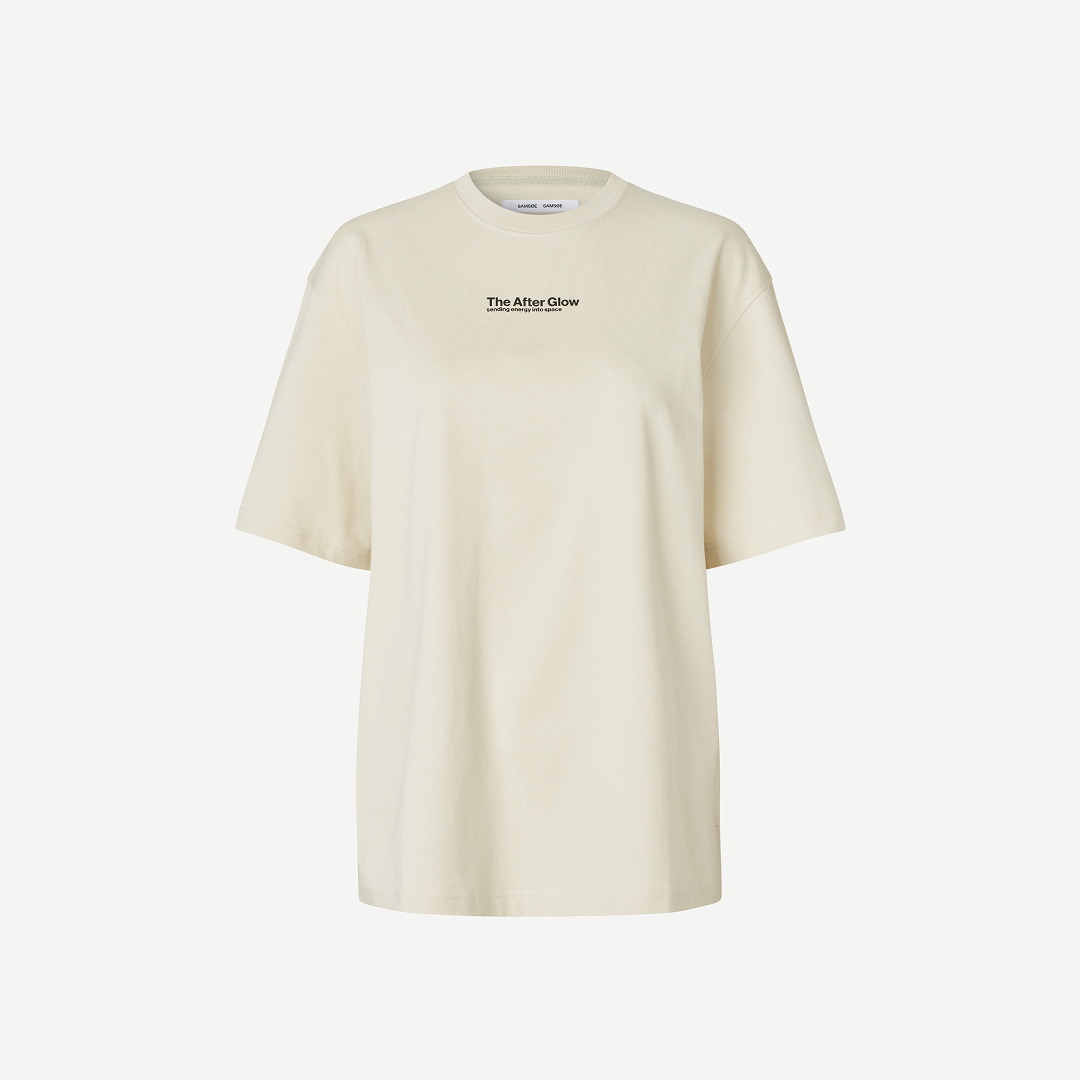SAMSØE SAMSØE - SAUNI T-SHIRT KREMOWY