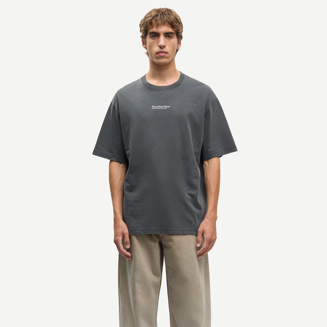 SAMSØE SAMSØE - SAUNI T-SHIRT SZARY