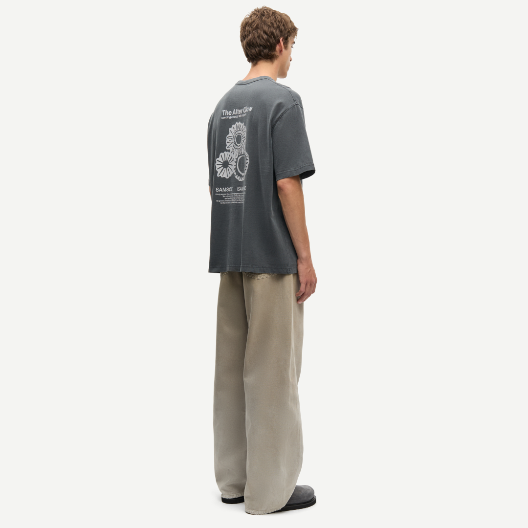 SAMSØE SAMSØE - SAUNI T-SHIRT SZARY