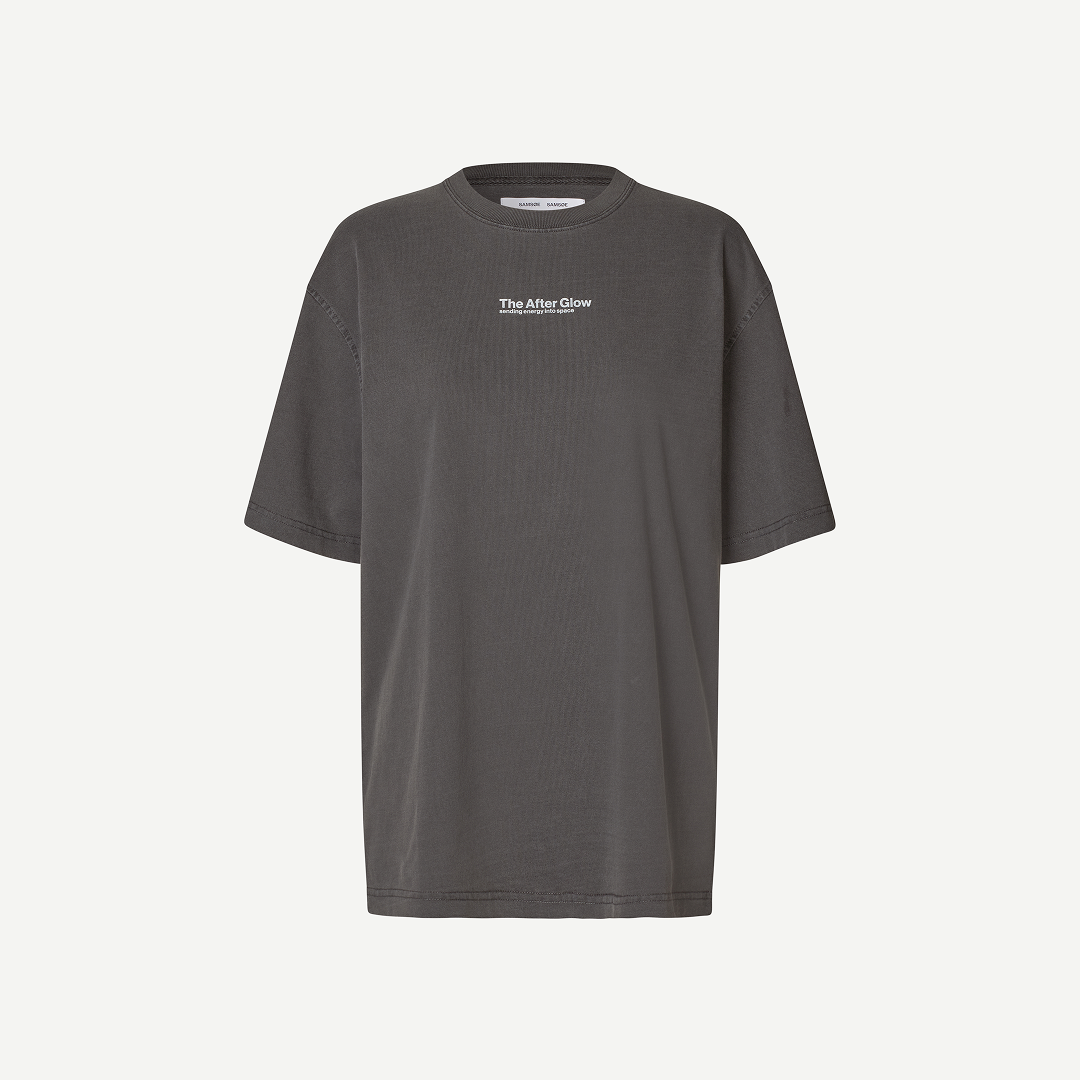 SAMSØE SAMSØE - SAUNI T-SHIRT SZARY
