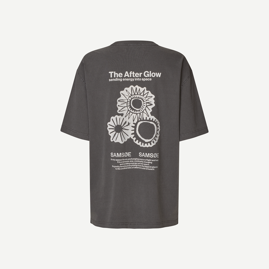 SAMSØE SAMSØE - SAUNI T-SHIRT SZARY