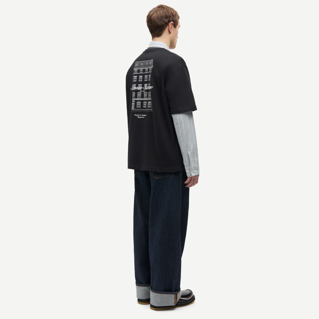 SAMSØE SAMSØE - SAUNI T-SHIRT CZARNY