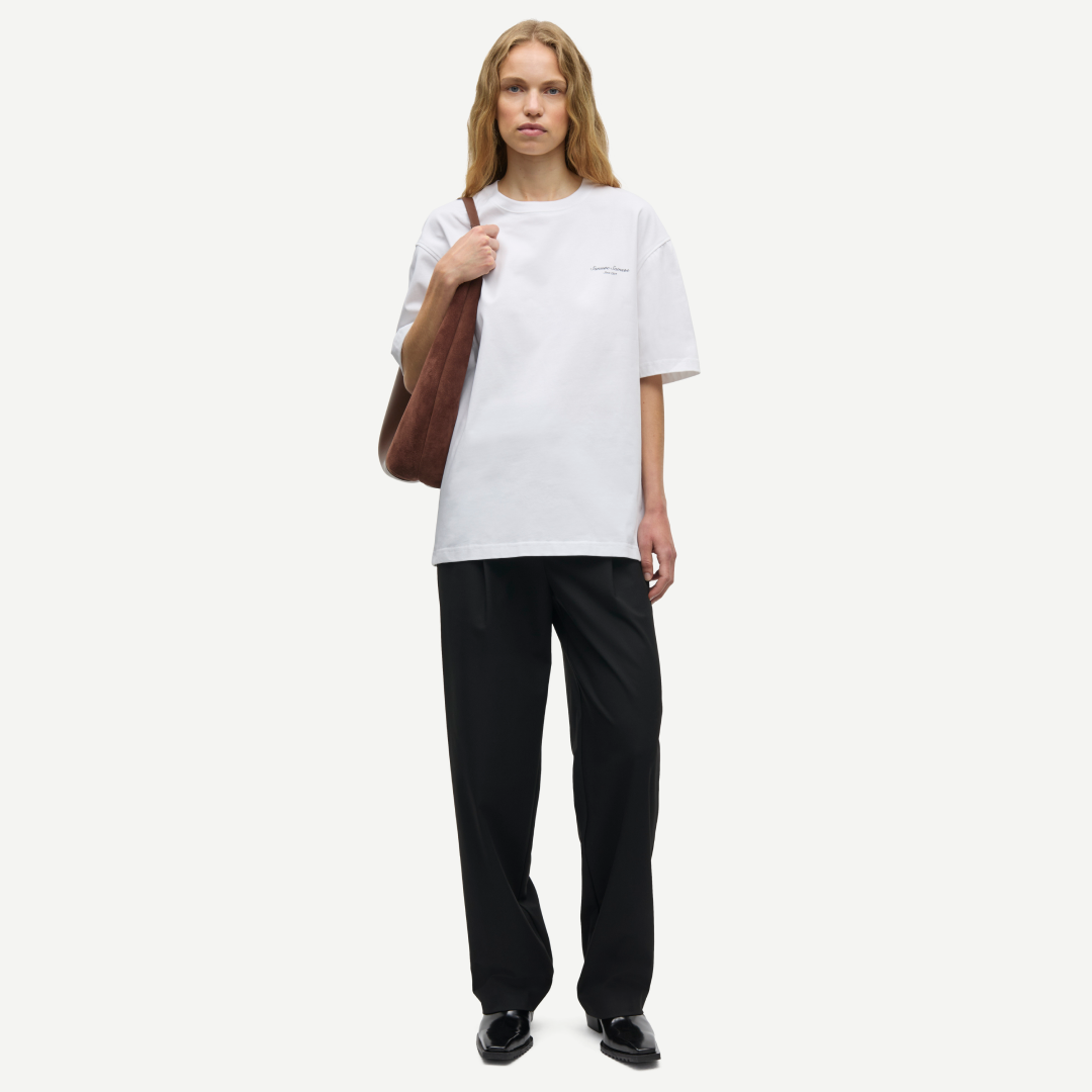 SAMSØE SAMSØE - SAUNI T-SHIRT BIAŁY