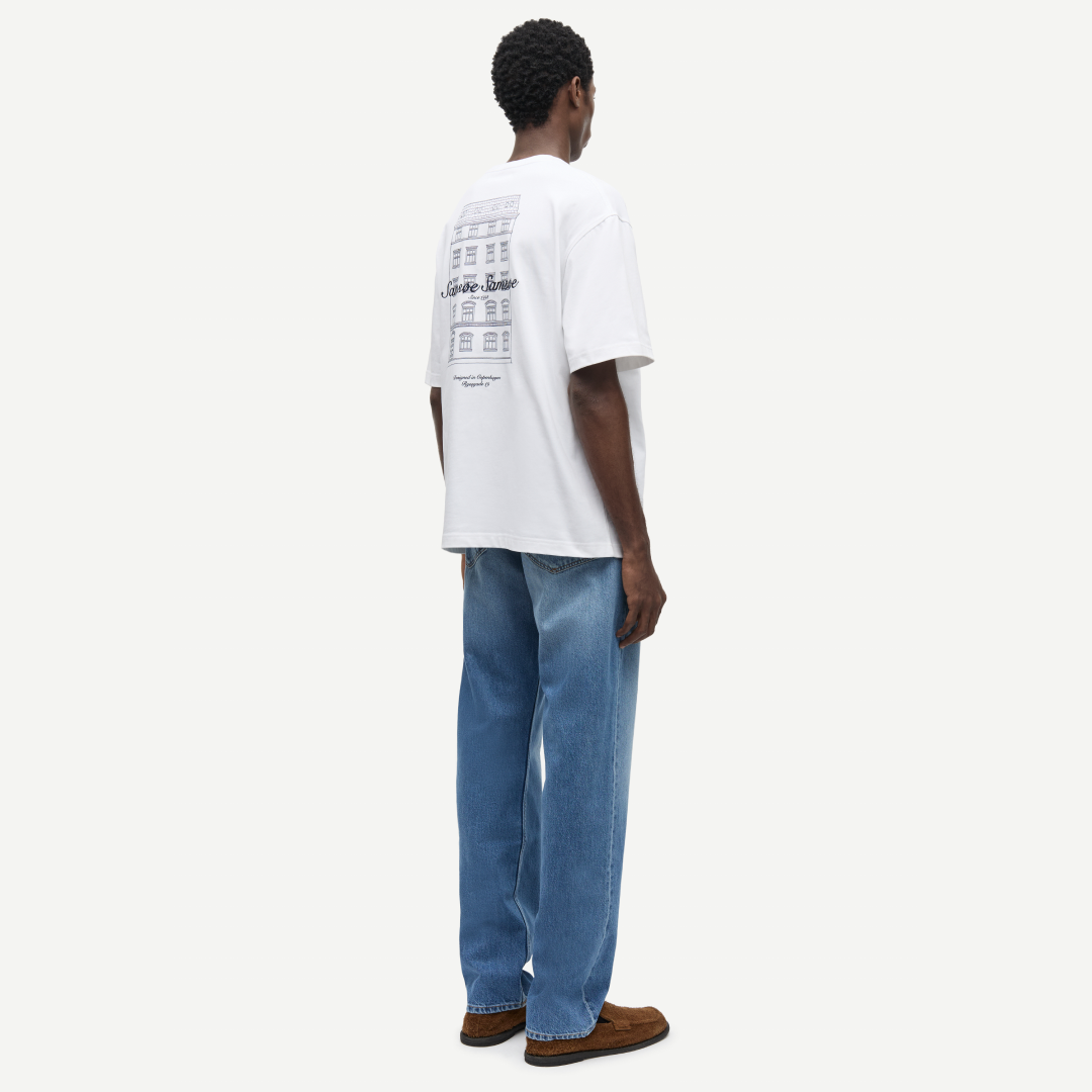 SAMSØE SAMSØE - SAUNI T-SHIRT BIAŁY